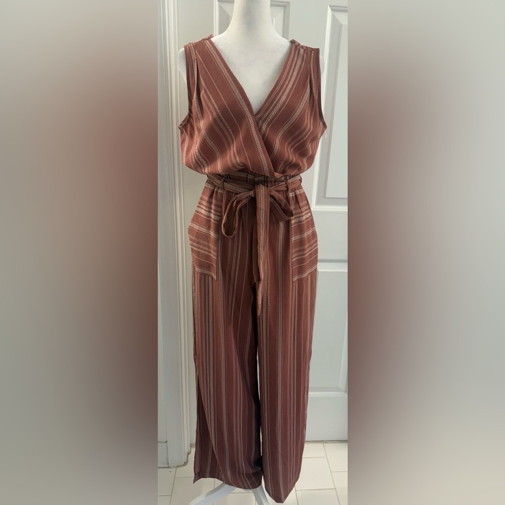 NWOT Monteau Sleeveless Pants Romper Blush Pink Size Small